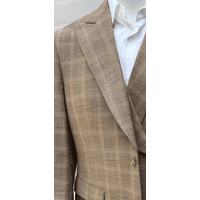 Veste Tweed Grande et grande marron clair, grande et grande veste de sport — Costumes et vestons pour hommes
