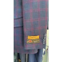 Veste Tweed Grande Taille Alberto Nardoni Violet Clair — Costumes et vestons pour hommes