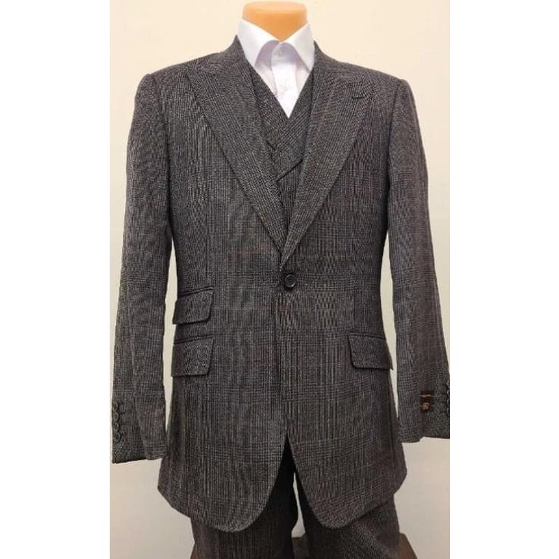 Costume homme - Costume classique - Pantalon plissé - Costume avec double poitrine — Costumes et vestons pour hommes