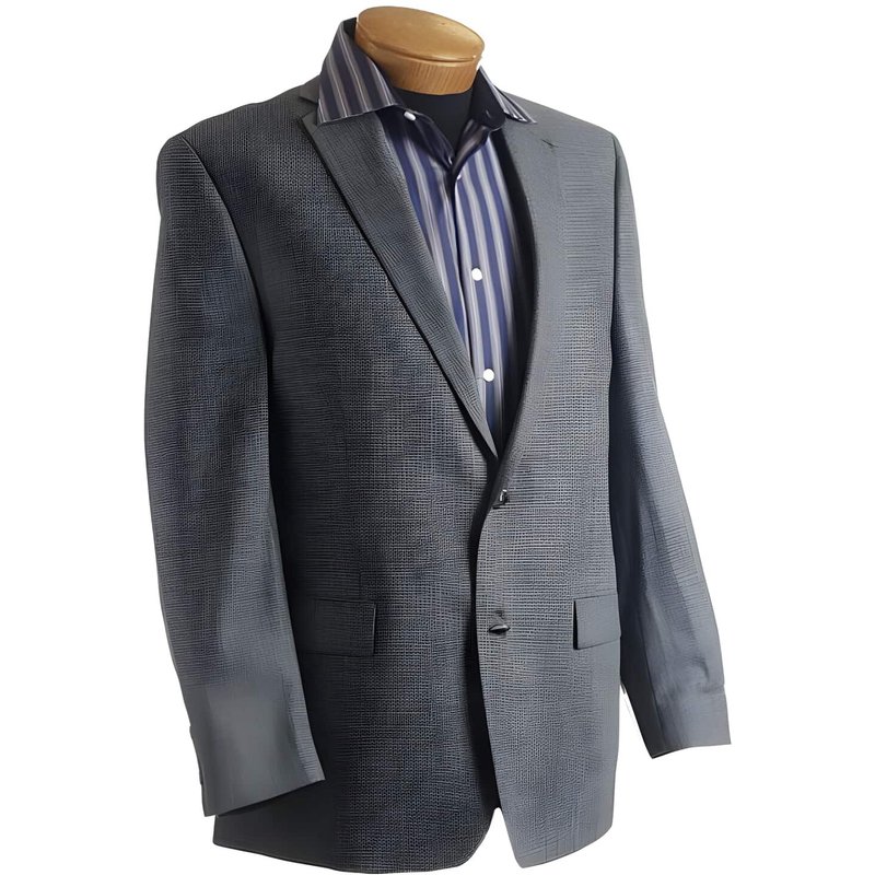 Blazer pour hommes en tweed pied-de-poule gris Alberto Nardoni — Costumes et vestons pour hommes