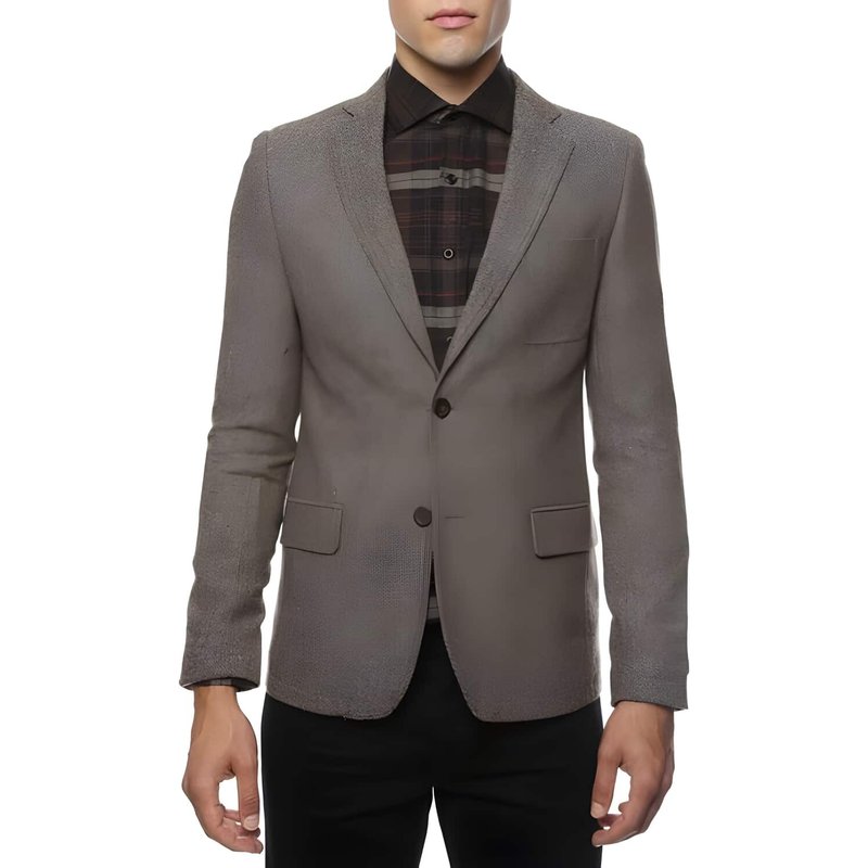 Veste de sport en houndstooth pour homme Alberto Nardoni en brun coco — Costumes et vestons pour hommes