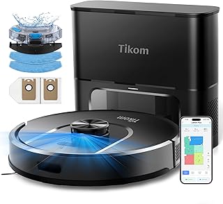 Tikom Robot Vacuum and Mop Combo with 90-Day Self-Emptying