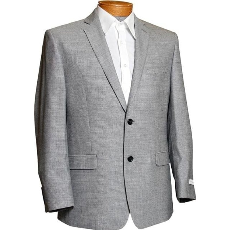 Blazer pour hommes en tweed noir et blanc à motif pied-de-poule d'Alberto Nardoni — Costumes et vestons pour hommes