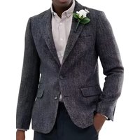 Blazer en Tweed Herringbone pour Hommes - Z-Gray d'Alberto Nardoni — Costumes et vestons pour hommes