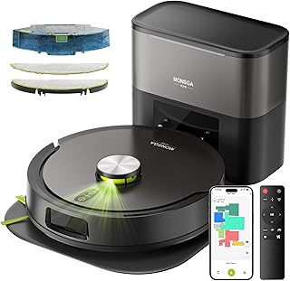 MONSGA Robot Vacuum and Mop with 90 Days Self-Emptying — Robot Vacuum