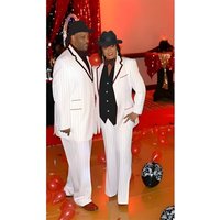 Men's Double Breasted White Coat with Peak Lapel — Fashion Accessories