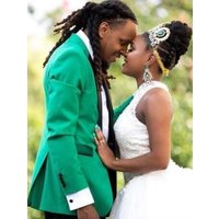 Costume Tuxedo Vert Émeraude à Double Boutonnage avec Pantalon