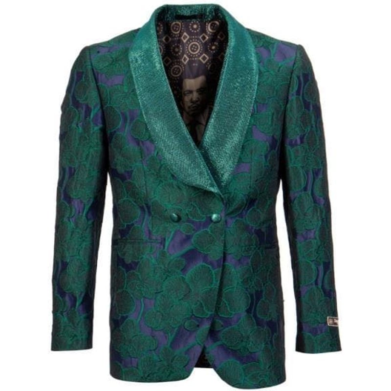 Tuxedo Vert Émeraude - Costume Double Boutonnage pour Homme — Costumes et vestons pour hommes