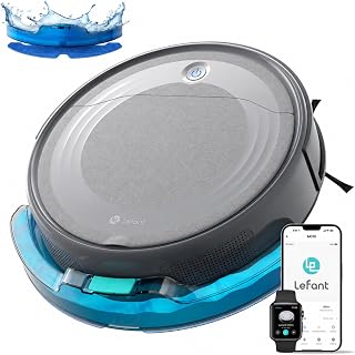 Lefant Robot Vacuum and Mop, 6000Pa Suction, Slim Design, Self-Charging — Robot Vacuum
