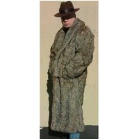 Men's Coffee Brown Double Breasted Coat