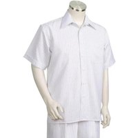Mens White Walking Suit - Leisure Suit for Men