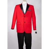 Men's Red Two Tone Tuxedo Blazer - Holiday Suit