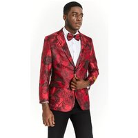 Alberto Nardoni Holiday Suit - Men's Red Tuxedo Dinner Jacket