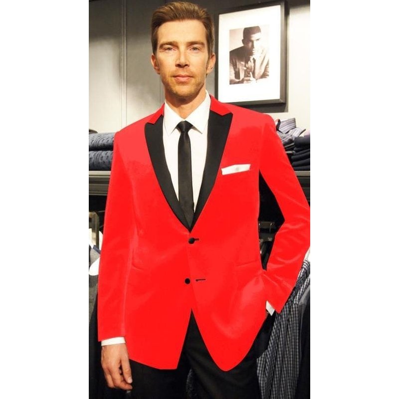 Veste de Velours pour Hommes - Costume de Fête avec Col Notch — Costumes et vestons pour hommes