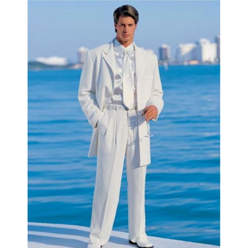 Costume de Gangster pour Hommes - Veste et Gilet Blanc — Costumes et vestons pour hommes