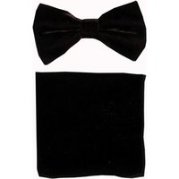 Black Velvet Bow Tie Set — Fashion Accessories