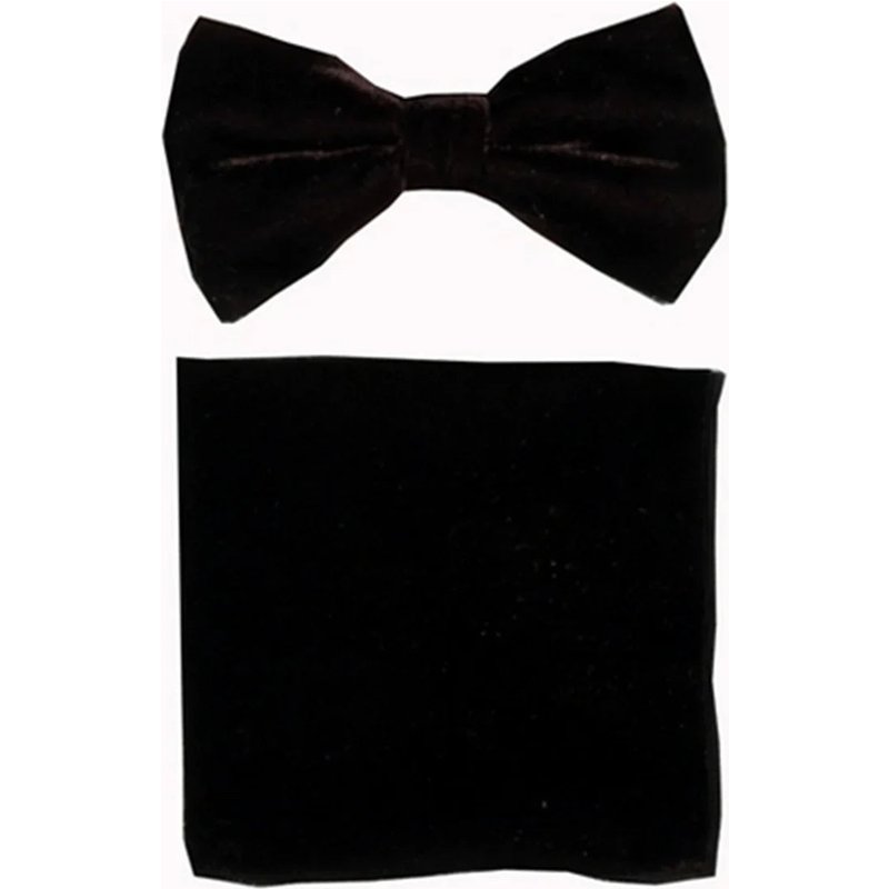 Black Velvet Bow Tie Set — Fashion Accessories
