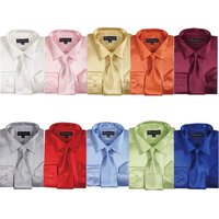 Chemise de satin brillant pour hommes