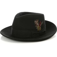 Men’s Black Fedora Hat — Fashion Accessories