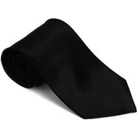 Solid Black Neck Tie by AlbertoNardoniStore