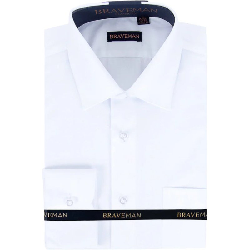 Chemise de coupe mince homme chemise en blanc — Chemises habillées pour hommes