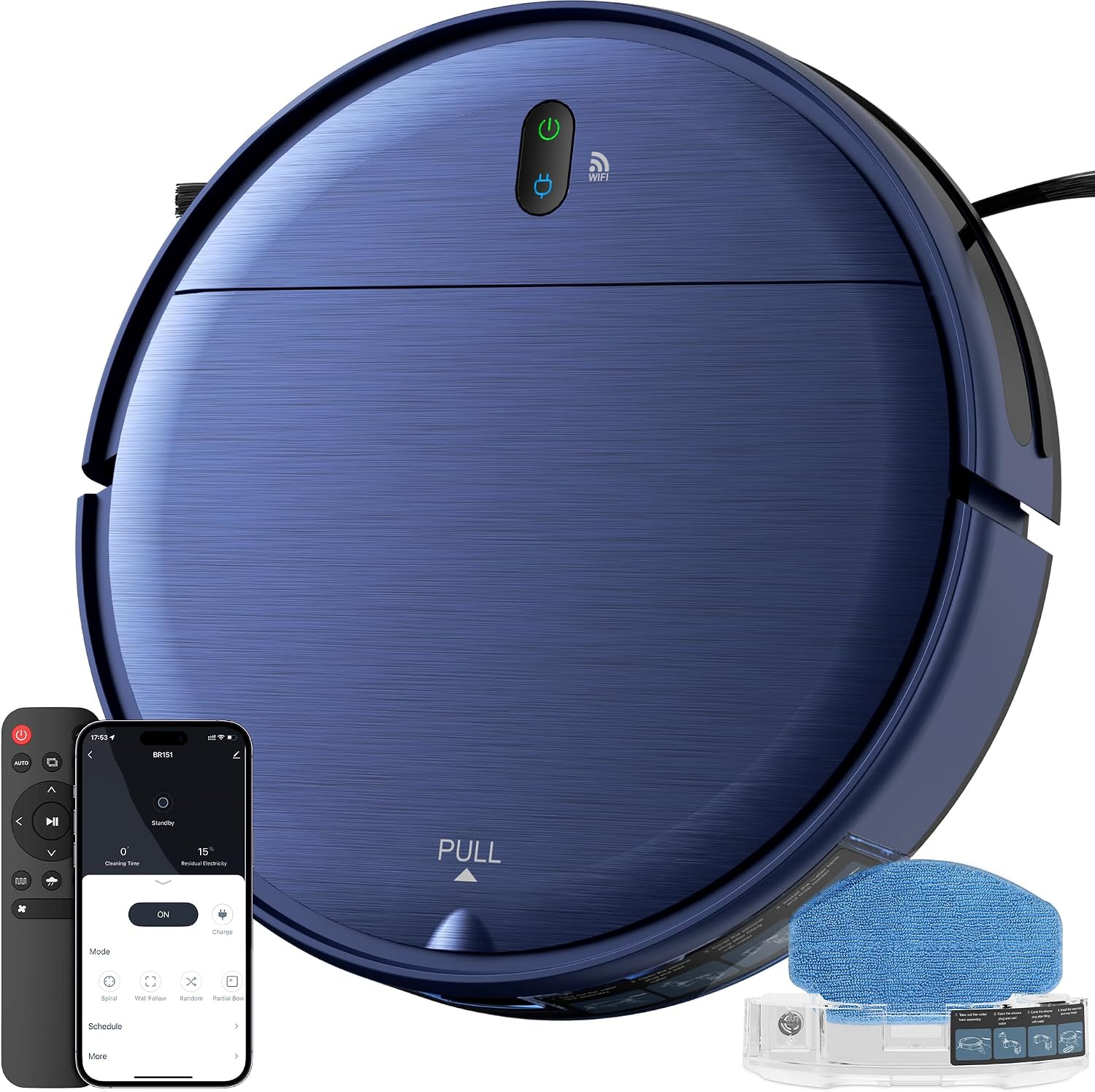 Aspirateur Robot et Mop avec Contrôle APP/Télécommande — Robot aspirateur