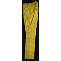 AlbertoNardoniStore Women's Yellow Linen Dress Slack