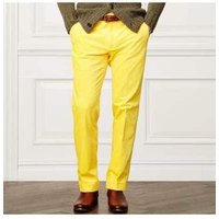 AlbertoNardoniStore Women's Yellow Linen Dress Slack