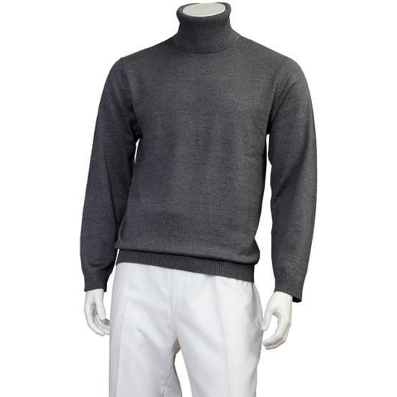 Alberto Nardoni Men's Gray Suit and Turtleneck Combo