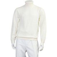 Pull Blanc pour Hommes avec Col Roulé par AlbertoNardoniStore