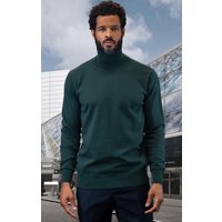 Hunter Green Suit and Turtleneck Combo for Men