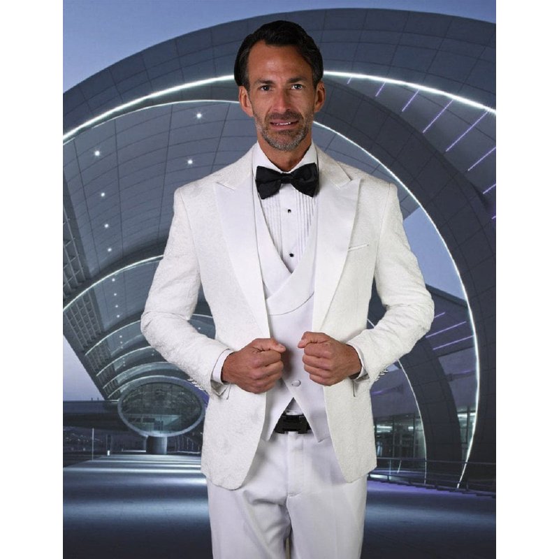 Costume de bal blanc - Costume de bal blanc - Costume de bal blanc — Costumes et vestons pour hommes