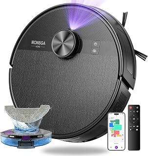 MONSGA Robot Vacuum and Mop with Lidar Navigation and 180mins Runtime — Robot Vacuum