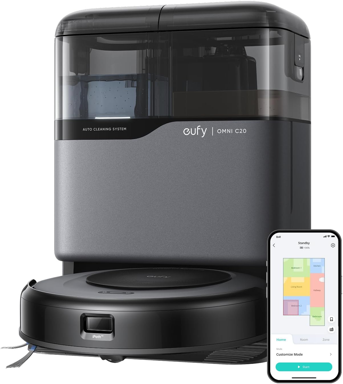 eufy Robot Vacuum Omni C20 - Self-Emptying Mop Combo