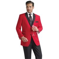 Tuxedo Rouge pour Hommes - Vêtements Formels Abordables