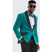 Tuxedo Teal pour Hommes - Coupe Classique et Design de Qualité