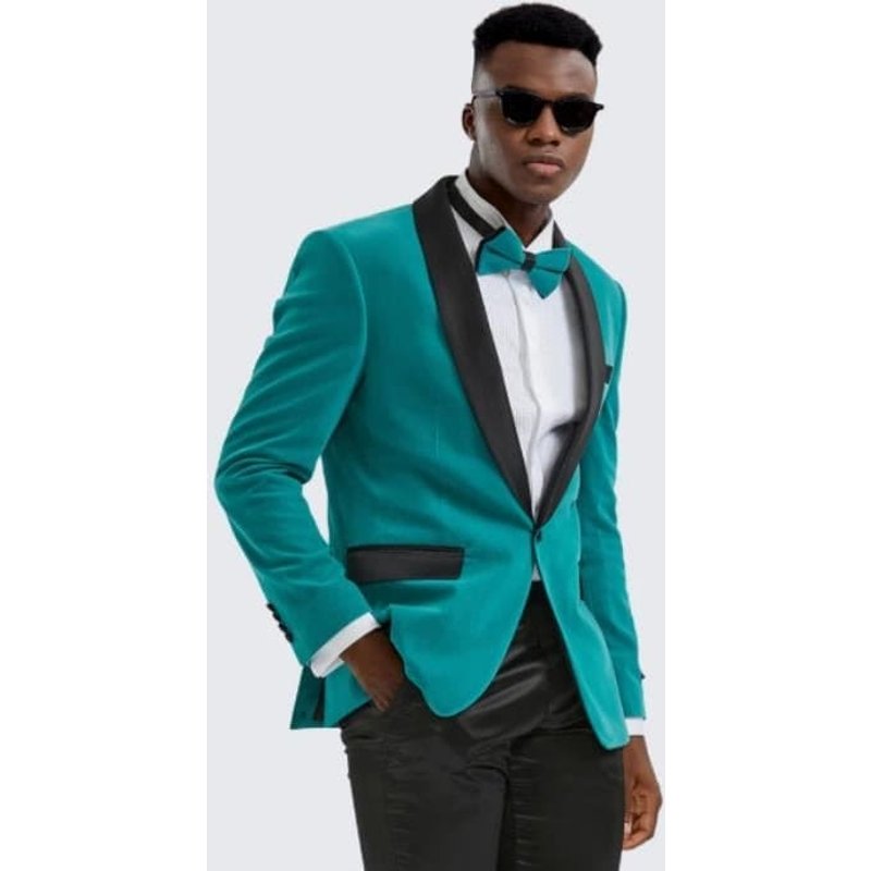 Tuxedo Teal pour Hommes - Coupe Classique et Design de Qualité — Costumes et vestons pour hommes