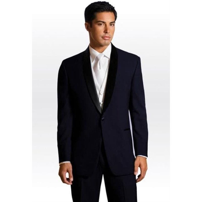 Tuxedo Bleu Nuit pour Hommes - Coupe Classique et Qualité — Costumes et vestons pour hommes