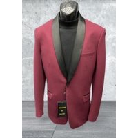 Tuxedo Bourgogne pour Hommes Grande Taille