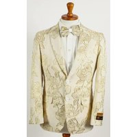 Tuxedo pour hommes grande taille ivoire et or — Costumes et vestons pour hommes