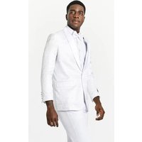 Tuxedo Blanc pour Hommes Grande Taille