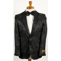 Alberto Nardoni Men's Big and Tall Black Tuxedo — Mens Suits & Blazers