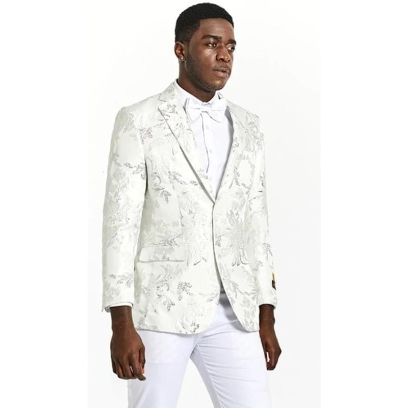 Tuxedo Blanc pour Hommes Grande Taille — Costumes et vestons pour hommes