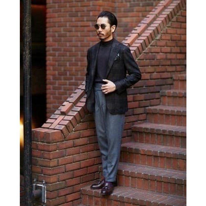 Dark Brown Suit with Turtleneck Combo - Alberto Nardoni — Mens Suits & Blazers