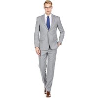Alberto Nardoni Men's Modern Fit Grey Suit for Summer Weddings