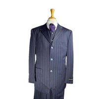Costume de Mafia à Rayures Bleu Marine — Accessoires de mode