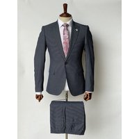Gianni Testi Ultra Slim Suit - Stretch Fabric - Navy — Mens Suits & Blazers