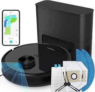 Robot Vacuum Cleaner with Mop and Self-Emptying Station