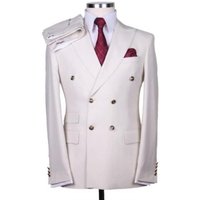Mens Double Breasted White Dinner Jacket