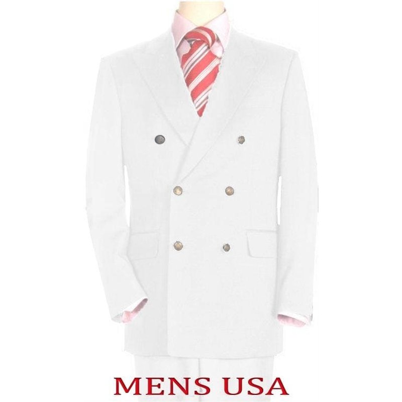 Veste de dîner blanc à deux seins pour hommes — Costumes et vestons pour hommes